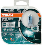 Osram H4 Cool Blue Intense Nextgen +100% 12V 55W 2τμχ