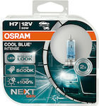 Osram Λάμπες Αυτοκινήτου Cool Blue Intense +100% H7 LED 5000K 12V 55W 2τμχ