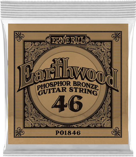 Ernie Ball Single Phosphor Bronze String for Mandola Earthwood Loop End 46"