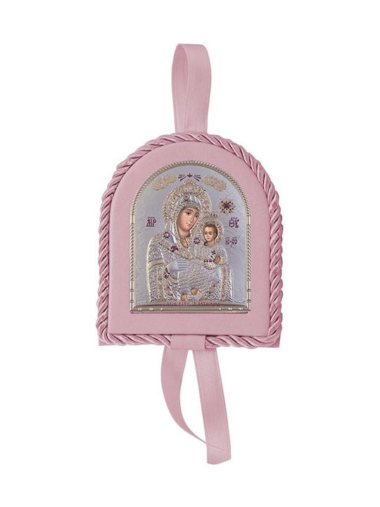 Slevori Bethlehem Saint Icon Kids Talisman with the Virgin Mary made of Silver 00211OVXLHG-RO-AA-1