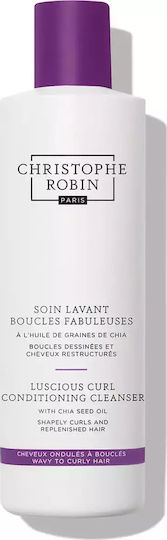 Christophe Robin Luscious Curl Conditioning Cleanser Shampoos Hydration for Curly Hair 250ml