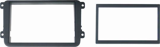 Phonocar DIN Fascia Panels 2 Din for Seat-Skoda-Vw Black for Mercedes-Benz V Seat Altea Skoda Fabia Volkswagen Beetle (New)