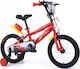 Cars Lightning McQueen 14" Детски Велосипед BMX Червен