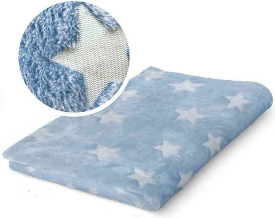 Borea Blanket Velvet Starlight Glowing Light Blue 150x220cm