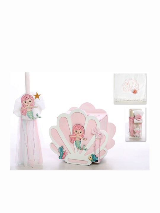 Bellissimo Mermaid Shell Baptism Set with Mermaid Theme