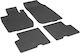Rigum Set of Front and Rear Mats 4pcs for Dacia Duster 2010+ Black