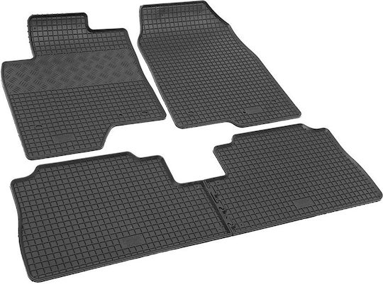 Rigum Set of Front and Rear Mats 4pcs for Opel Antara Chevrolet Captiva 2006-2018 Black