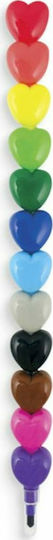 Ooly Heart To Heart Crayons Set 12 Colours