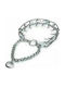 Hundehalsband aus Kette in Silber Farbe Halsband 3,2mmx52cm. 07.68.232