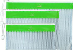 Typotrust Folder Transparent with Zipper Greens