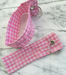 Christening Favor with Keychain made of Fabric