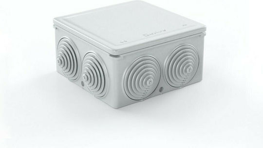 Kouvidis Condur Surface-Mounted Electrical Box Branching IP55 Ø16/20 in Gray Color 3005016