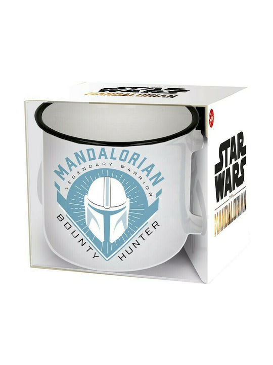 Stor Star Wars - The Mandalorian Керамична Чаша Бяла 400мл
