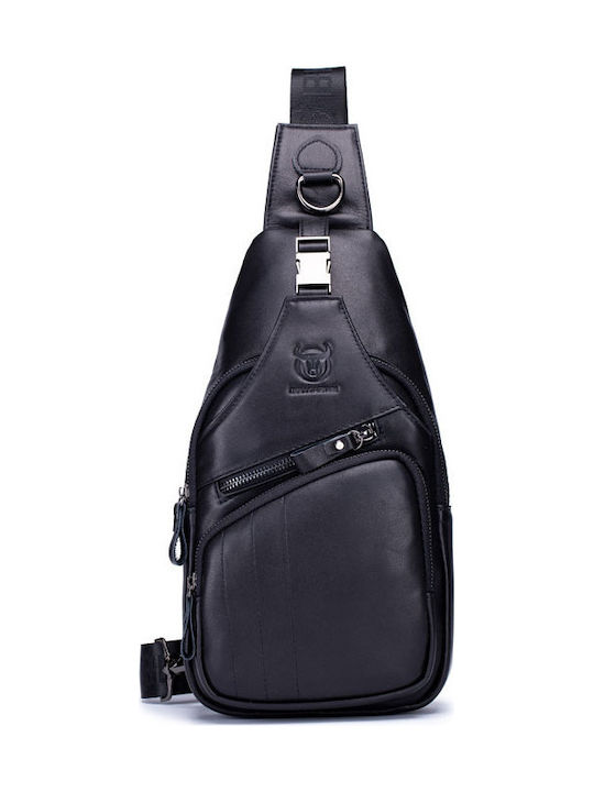 Bull Captain Leather Men's Bag Sling Black