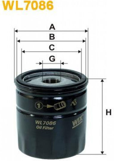 Wix Filters Car Oil Filter for Citroen for Renault Espace Laguna / Citroen C4 - C5 - Jumper