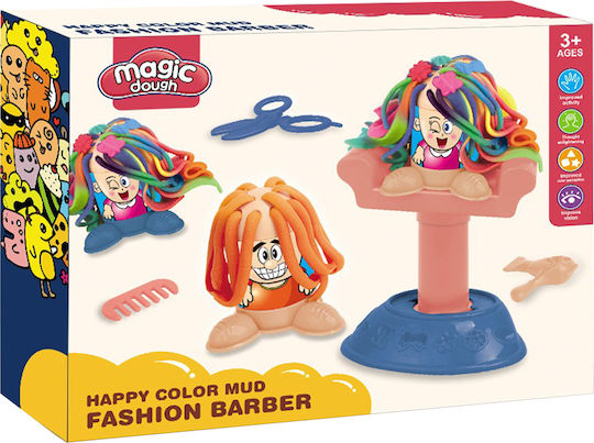 Snainter Plasticine Fashion Barber Play Set Hairdresser for 3+ Years 4 Pieces