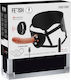 Fetish Submissive Cyber Strap Remote Control Harness And Vibrating Bullet Watchme Technology S Harness with Dildo in skin color