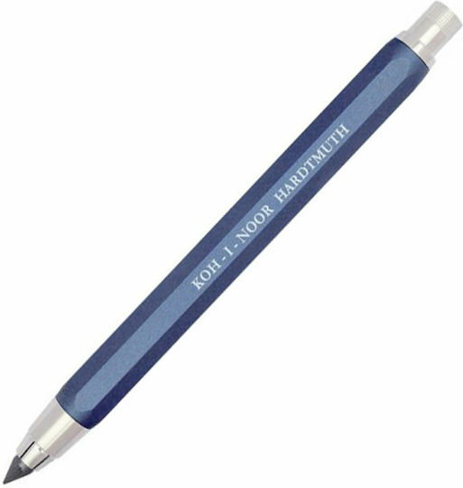 Koh-I-Noor 5340 Creion mecanic de desen Metalic 5.6mm cu Radiera si Ascutitoare 1buc Albastru