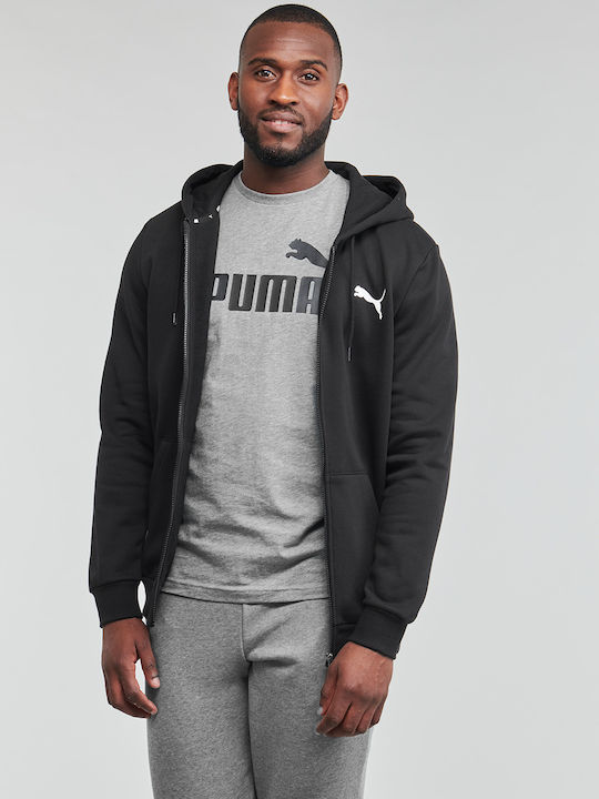 PUMA Black Hooded Cardigan