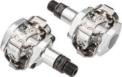 Shimano PD-M505 Πετάλια Ποδηλάτου Κουμπωτά Ασημί