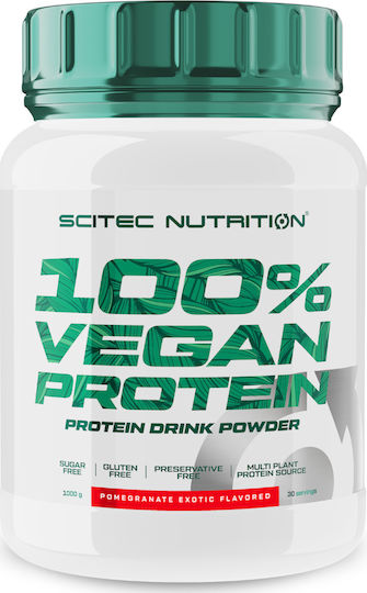 Scitec Nutrition 100% Vegan Protein Gluten & Lactose Free with Flavor Pomegranate Exotic 1kg