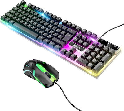 Hoco GM11 Terrific Glowing Set Gaming Tastatur mit RGB-Beleuchtung & Maus (Englisch US)