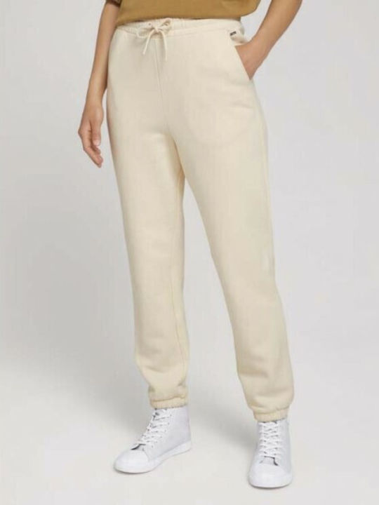 Hohe Taille Jogginghose Jogger Beige