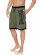 Clennell Men's Swimwear Bermuda Olive / Black with Patterns