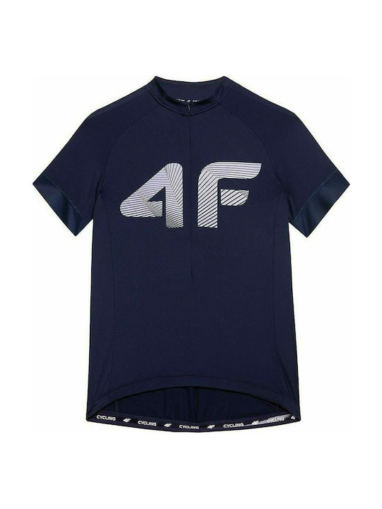 4F Short Sleeves Cycling Jersey Blue