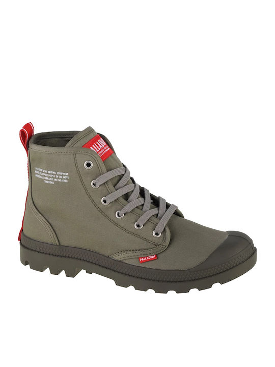 Palladium Pampa Hi Γυναικεία Μποτάκια Πράσινα