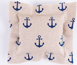 Christening Favor with Cushion Άγκυρα made of Fabric