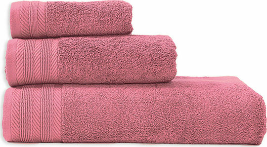Nef-Nef Homeware Πετσέτα Προσώπου Life 50x90εκ. 1163 Pink Βάρους 550gr/m²