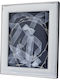 Prince Silvero Tabletop Rectangle Wedding Crown Case / Photo Frame Silver/White 25x20cm