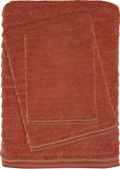 Das Home Set Prosoape de Baie 3 buc 0582 Portocaliu Cel mai bun Greutate 480gr/m²