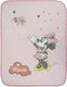 Interbaby Blanket Cot Rachel Counting Sheep Minnie Velvet Pink 110x140cm