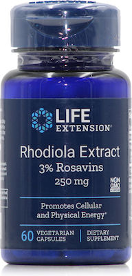 Life Extension Rhodiola Extract 3% Rosavins 250mg 60 φυτικές κάψουλες