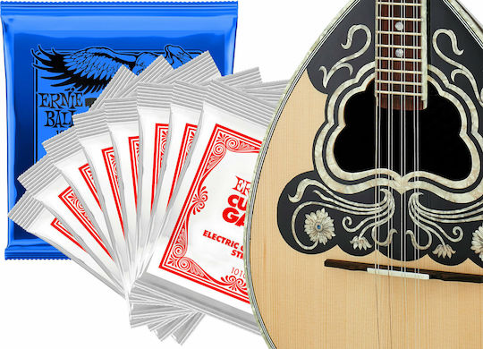 Ernie Ball Set of Nickel Wound Strings for Bouzouki BL8 Bouzouki Set 10 - 28"