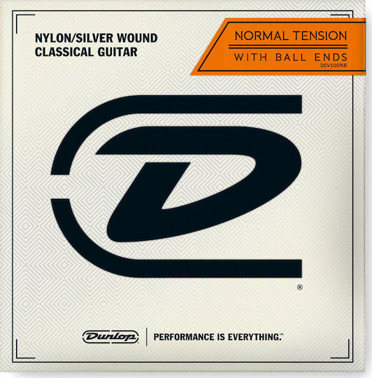 Dunlop Normal Tension Ball End Μονή Χορδή Silver Plated Μπάσου