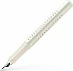 Faber-Castell Grip Writing Pen Medium White made of Steel