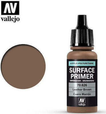 Acrylicos Vallejo Surface Primer Culoare Modelism Leather Brown 17ml