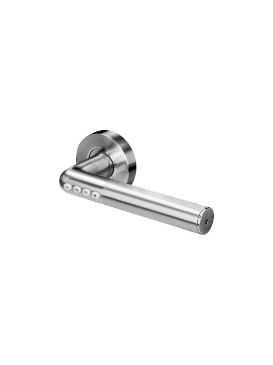 Orno Front Door Lever Rosette Silver