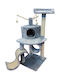 Pet Interest Joy Imagination Ονυχοδρόμιο Γατόδεντρο Γκρι 4 επιπέδων 96x76x140εκ.