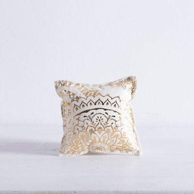 Christening Favor with Cushion Μάνταλα made of Fabric