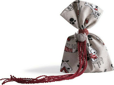 Christening Favor in Pouch Dogs Life made of Fabric