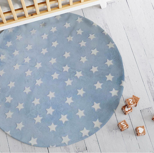 Borea Kids Synthetic Rug Starlight Stars Round 120cm Ciell