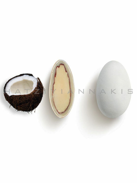 Χατζηγιαννάκης Κουφέτα Αμυγδάλου Choco Almond σε Σχήμα Κλασικό με Γεύση Καρύδα Λευκό Ματ 1000gr