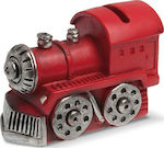 Christening Favor with Piggy Bank Train