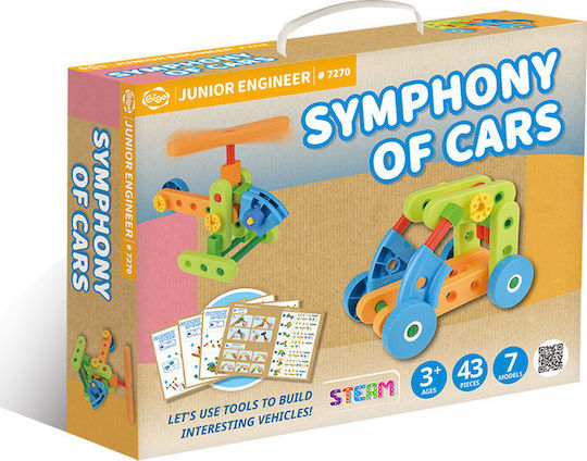 Gigo Plastic Construction Toy Symphony of Cars Junior Engineer Kid 3++ years