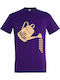 Tshirt unisex "Eat Local", Dark Purple