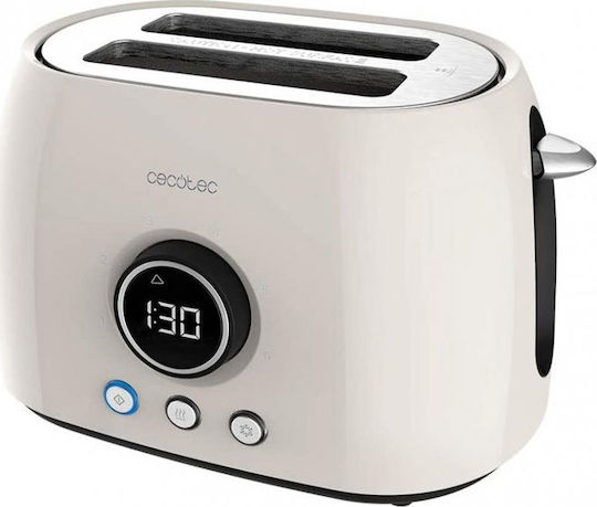 Cecotec ClassicToast 8000 Double Toaster 2 Slots 800W Beige